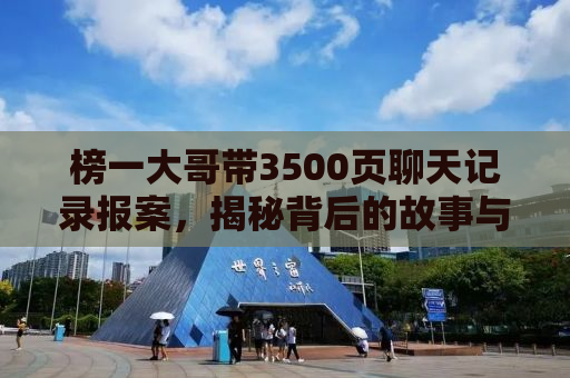 榜一大哥带3500页聊天记录报案，揭秘背后的故事与真相
