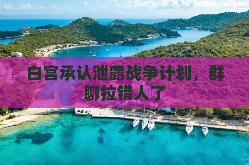 白宫承认泄露战争计划，群聊拉错人了