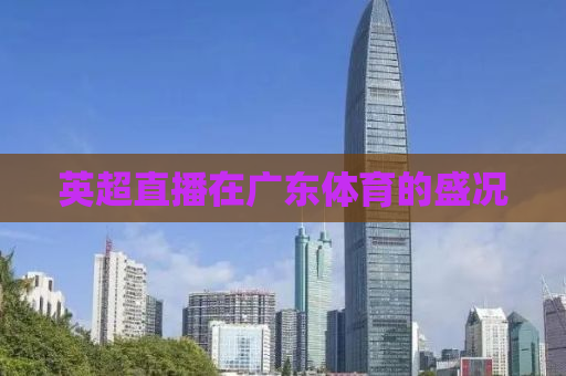 英超直播在广东体育的盛况