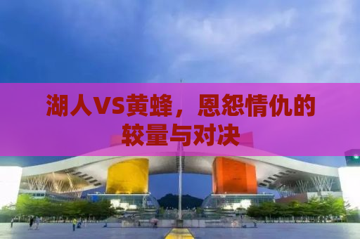 湖人VS黄蜂，恩怨情仇的较量与对决