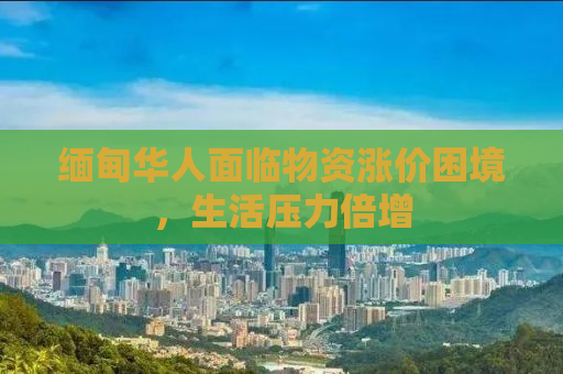 缅甸华人面临物资涨价困境，生活压力倍增