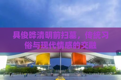 具俊晔清明前扫墓，传统习俗与现代情感的交融