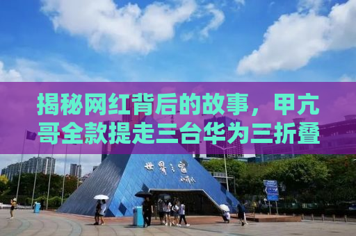 揭秘网红背后的故事，甲亢哥全款提走三台华为三折叠背后的故事