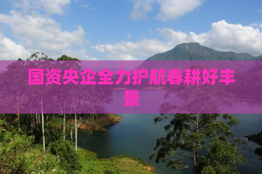 国资央企全力护航春耕好丰景
