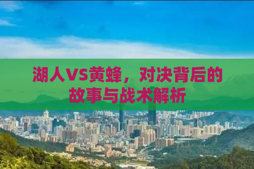 湖人VS黄蜂，对决背后的故事与战术解析