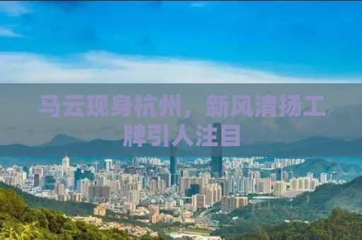 马云现身杭州，新风清扬工牌引人注目
